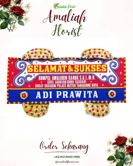Papan Bunga Ucapan Selamat Parittiga