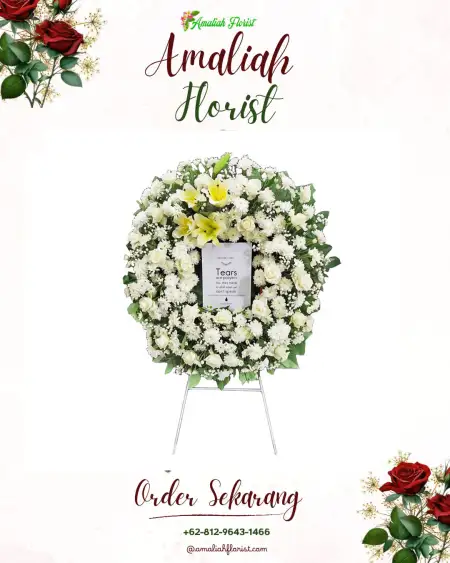 Krans Bunga Duka Parittiga